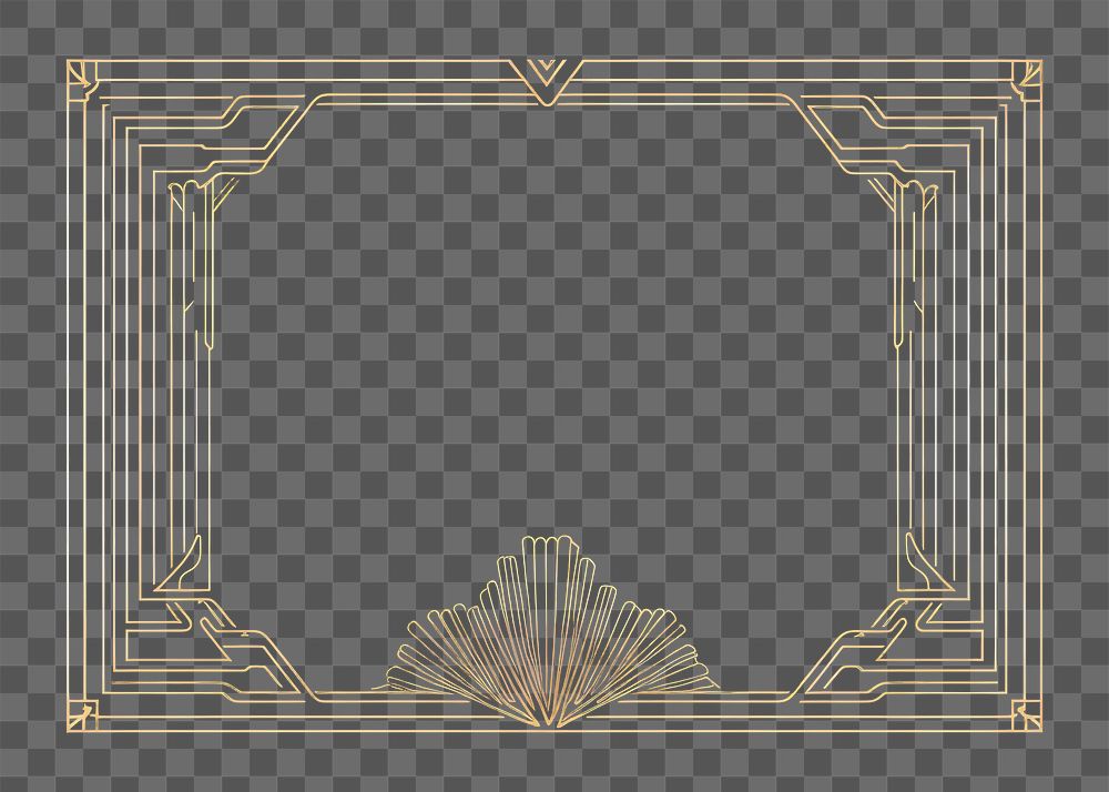 PNG Art nouveau backgrounds frame electronics. AI generated Image by rawpixel.