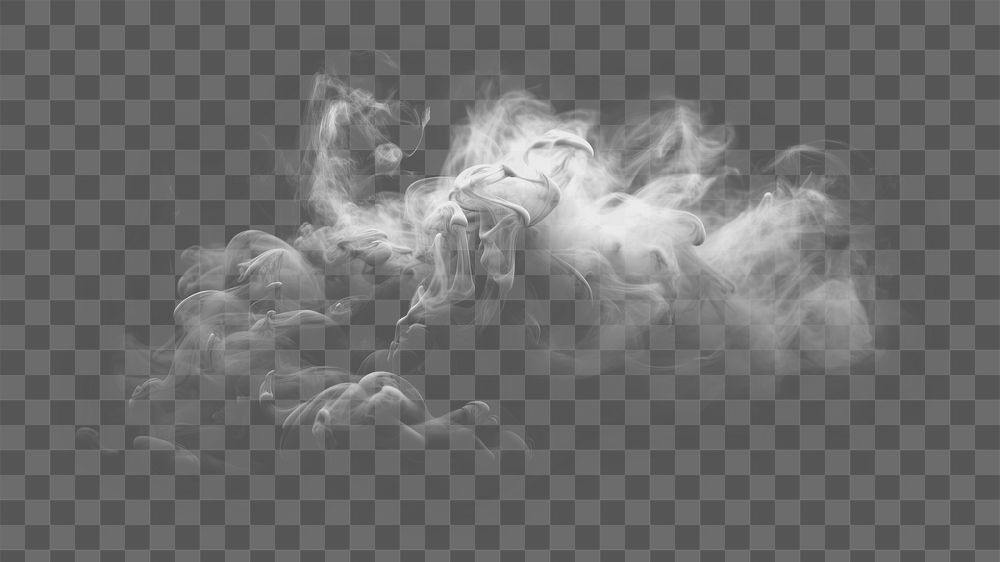 PNG Grey smoke floating backgrounds monochrome darkness. AI generated Image by rawpixel.
