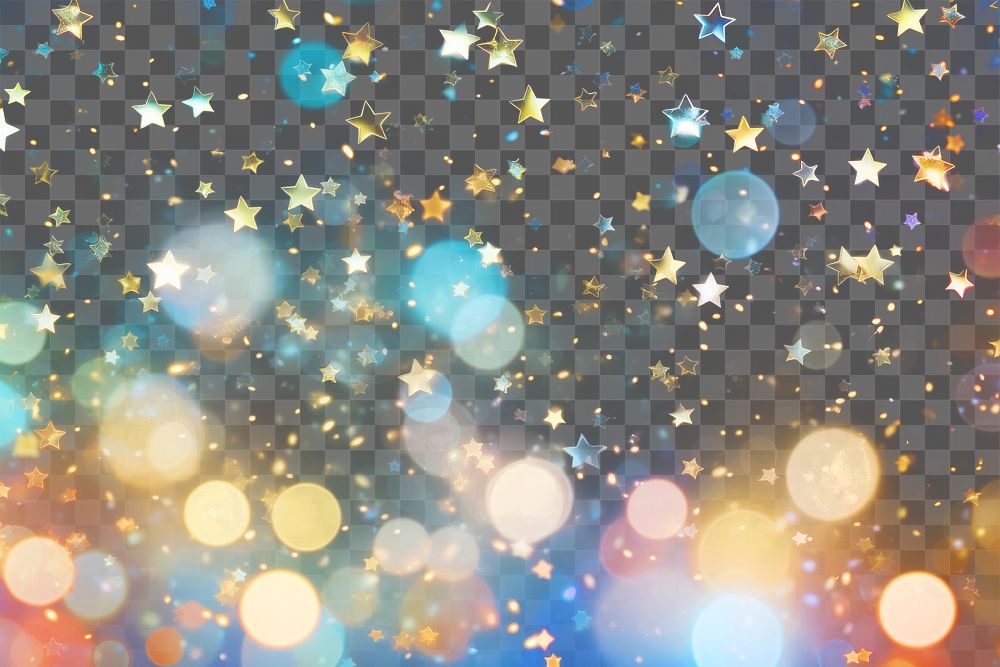 PNG Star pattern bokeh effect background light backgrounds abstract AI generated Image by rawpixel