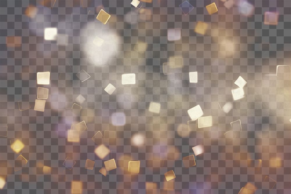 PNG Square shape pattern bokeh effect background light backgrounds glitter. AI generated Image by rawpixel.