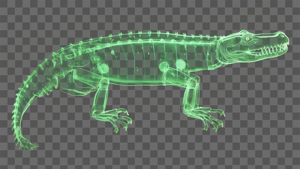 PNG Crocodile reptile animal green. AI generated Image by rawpixel.