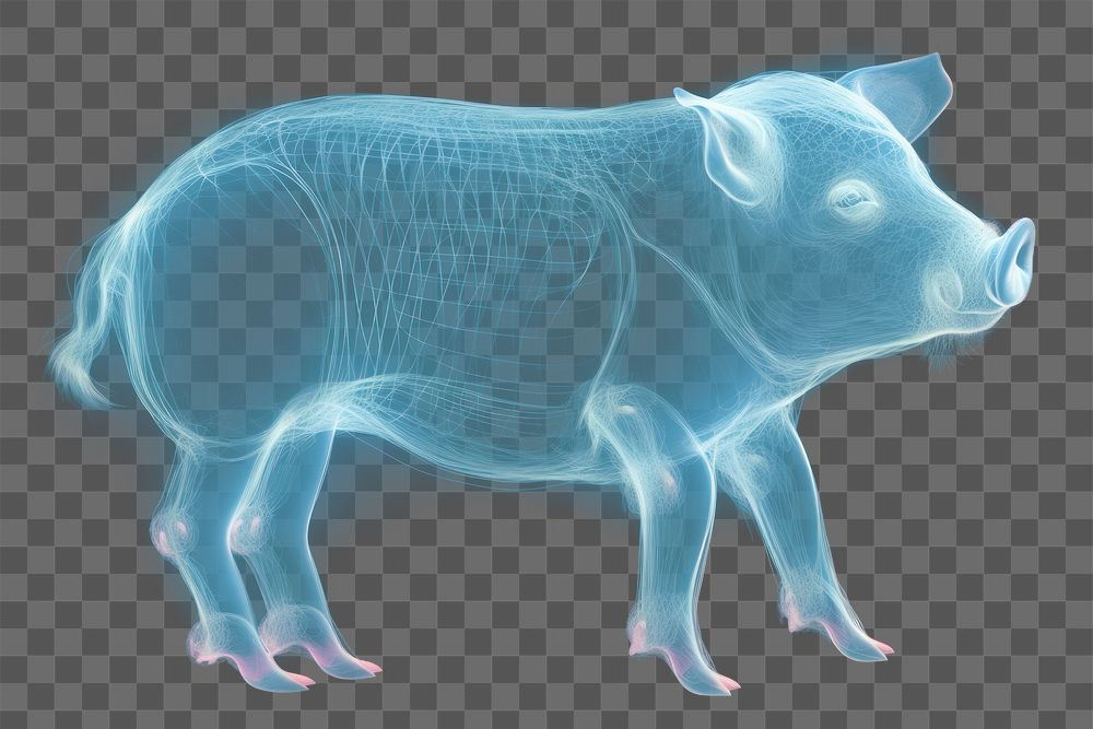 PNG Pig animal mammal x-ray. AI generated Image by rawpixel.
