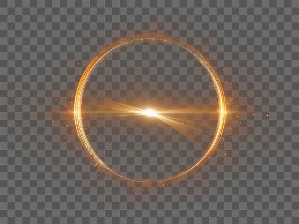 PNG Golden lens light astronomy eclipse. AI generated Image by rawpixel.