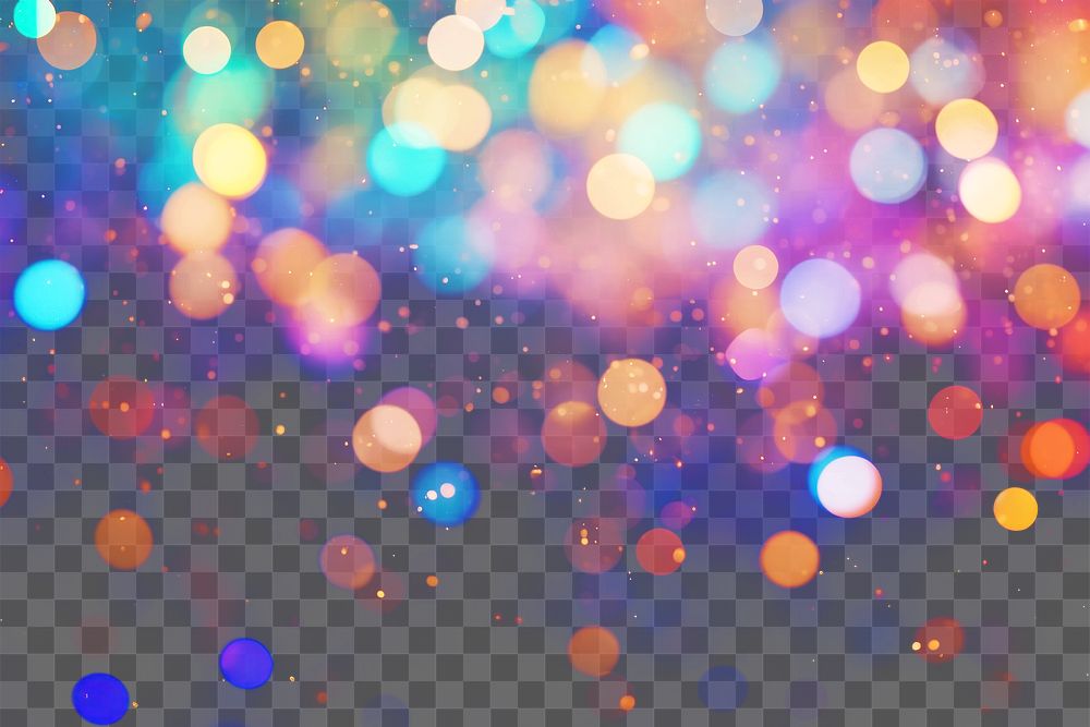 PNG Neon light pattern bokeh effect background backgrounds abstract glitter