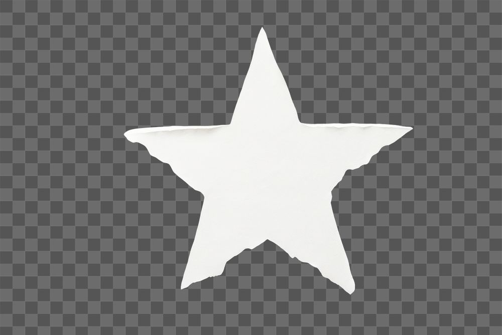 PNG Star pattern in paper symbol creativity simplicity. AI generated Image by rawpixel.