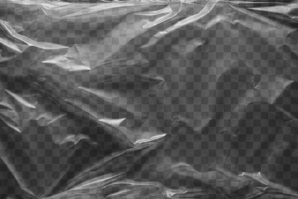 PNG  Plastic wrap backgrounds monochrome wrinkled. AI generated Image by rawpixel.