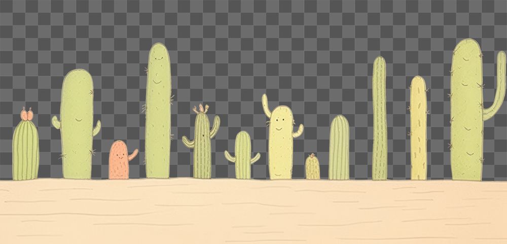 PNG  Cactus plant tranquility backgrounds. AI generated Image by rawpixel.