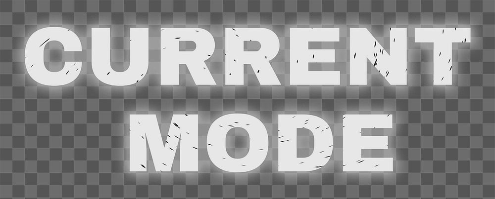 Abstract CURRENT MODE png typography word