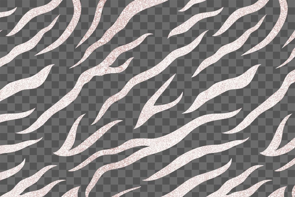 Pink png pattern, tiger, transparent background