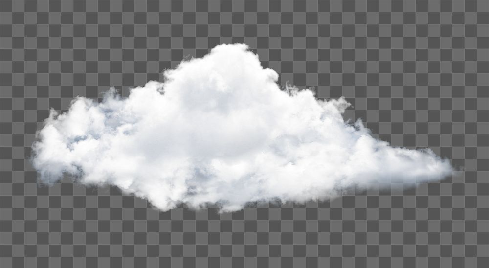 White png cloud aesthetic sticker
