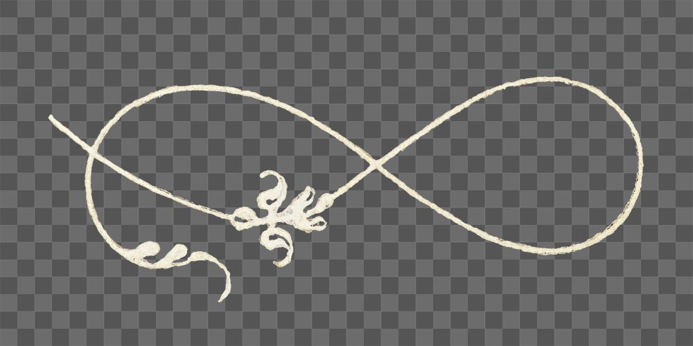 Vintage transparent gold flourish divider png