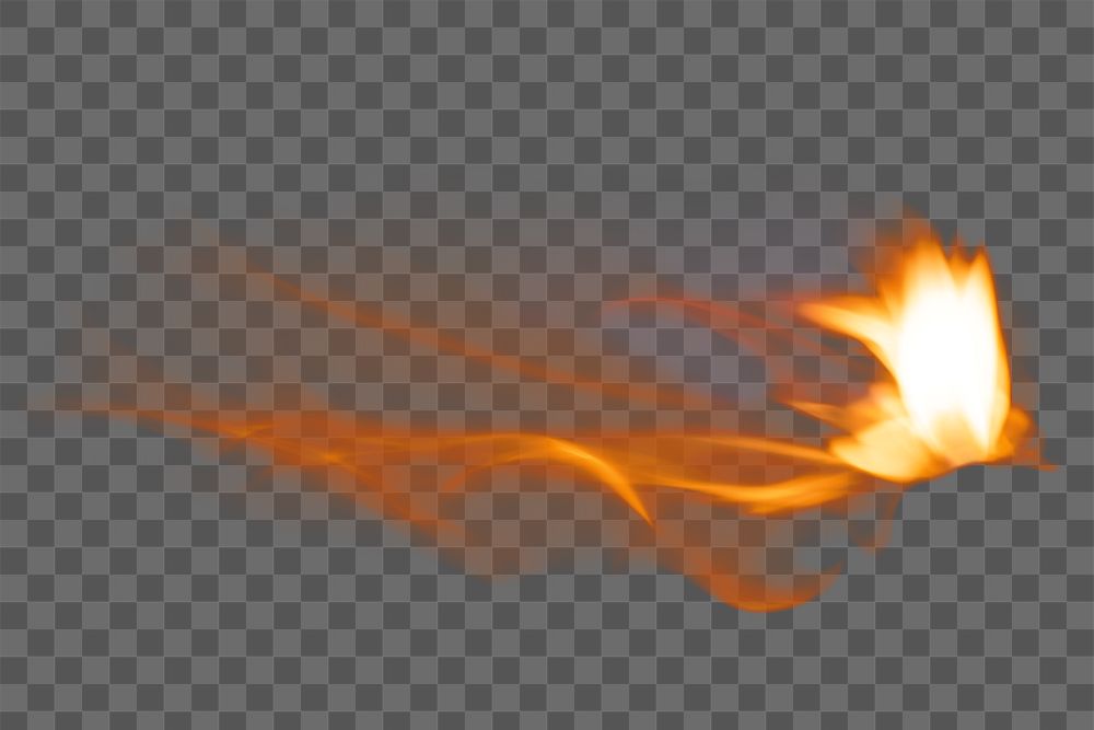 Flame png sticker, transparent torch fire image