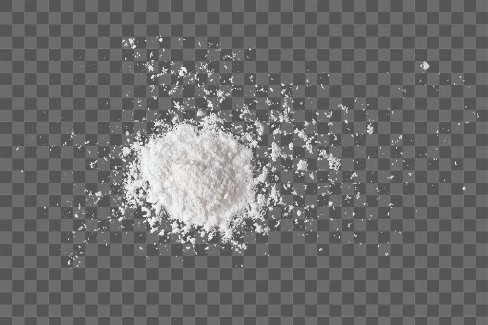 White powder png, collage element clipart, isolated object design