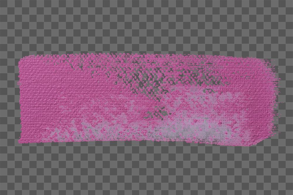 Pink brush stroke png, journal sticker, collage element, transparent background