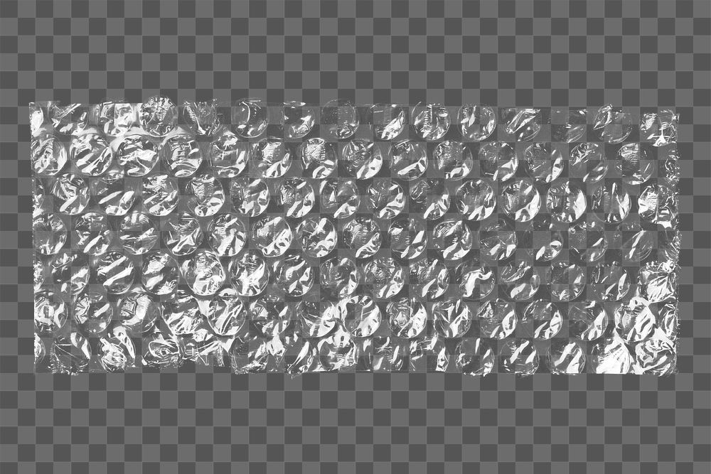 Bubble wrap png, digital sticker design, isolated object, transparent background