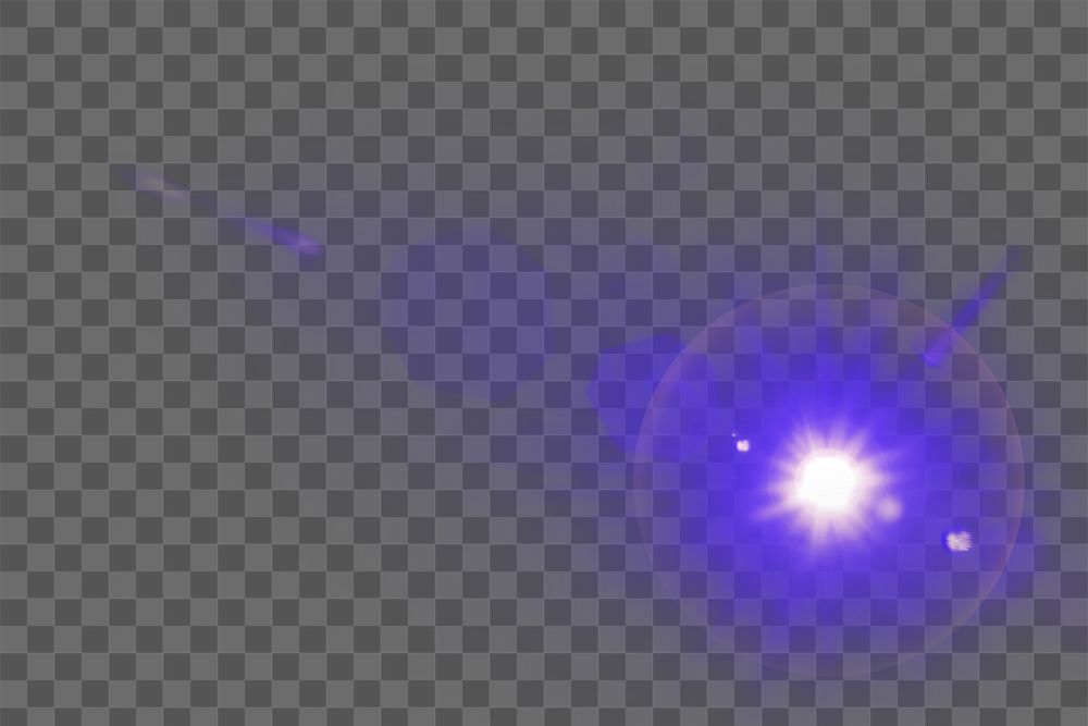 Purple lens flare effect design element