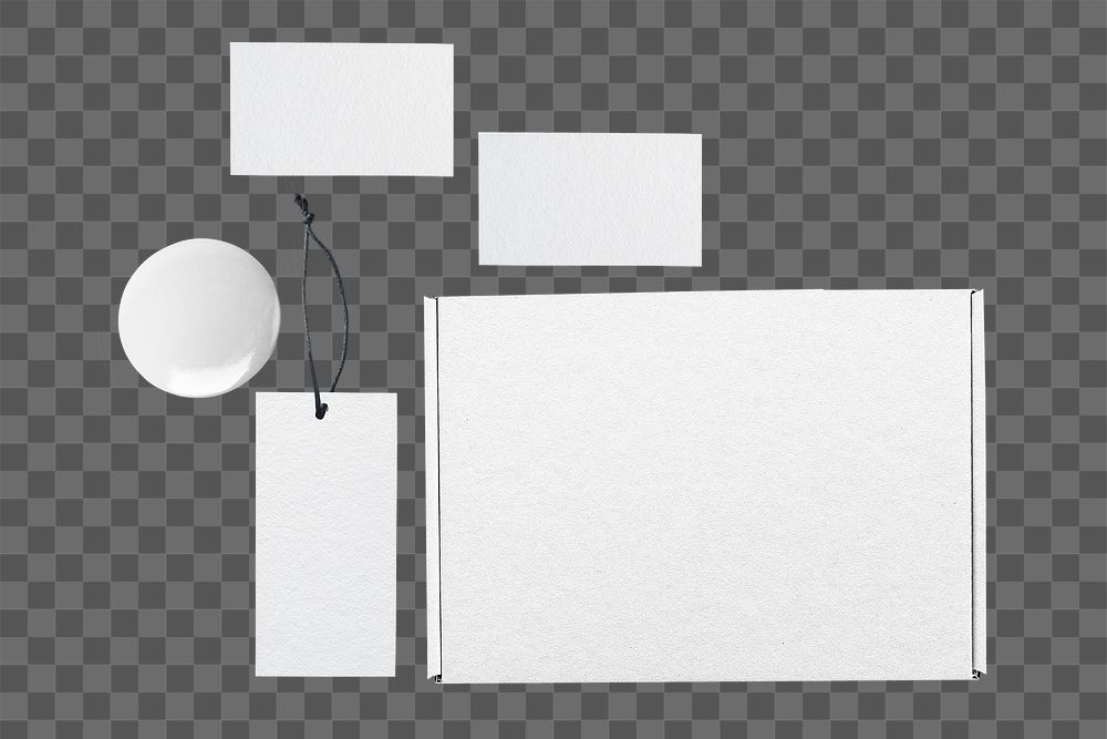 Corporate identity png, business branding kit design, isolated objects