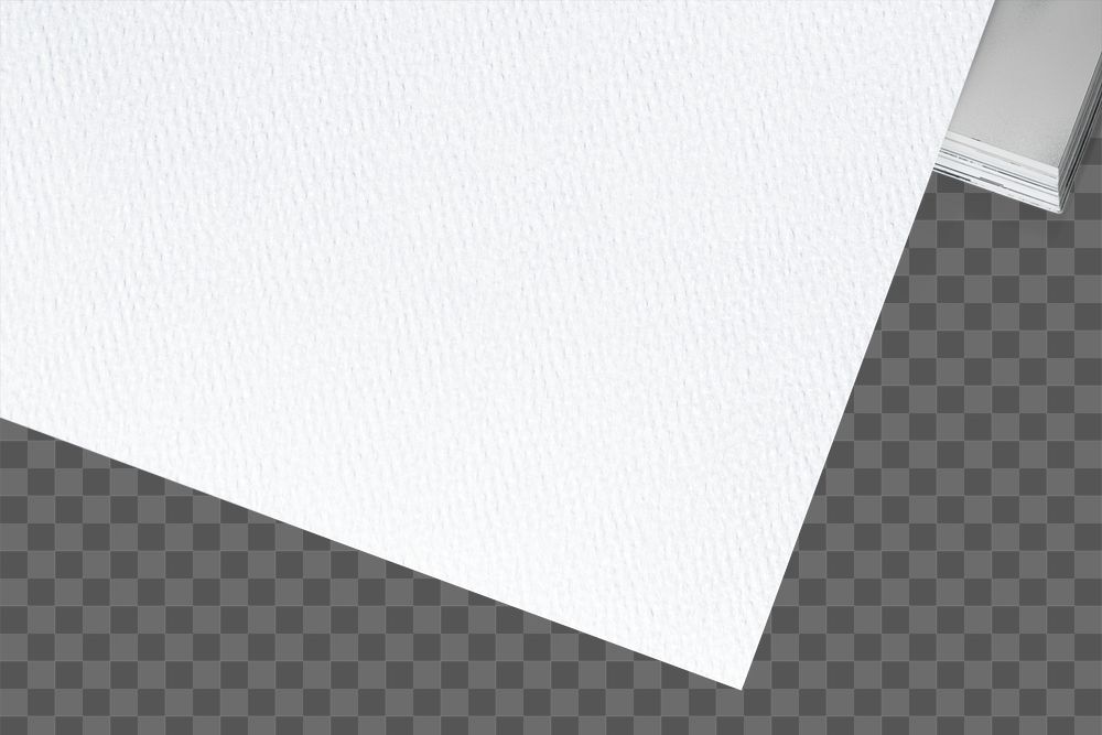 White paper png, blank design space