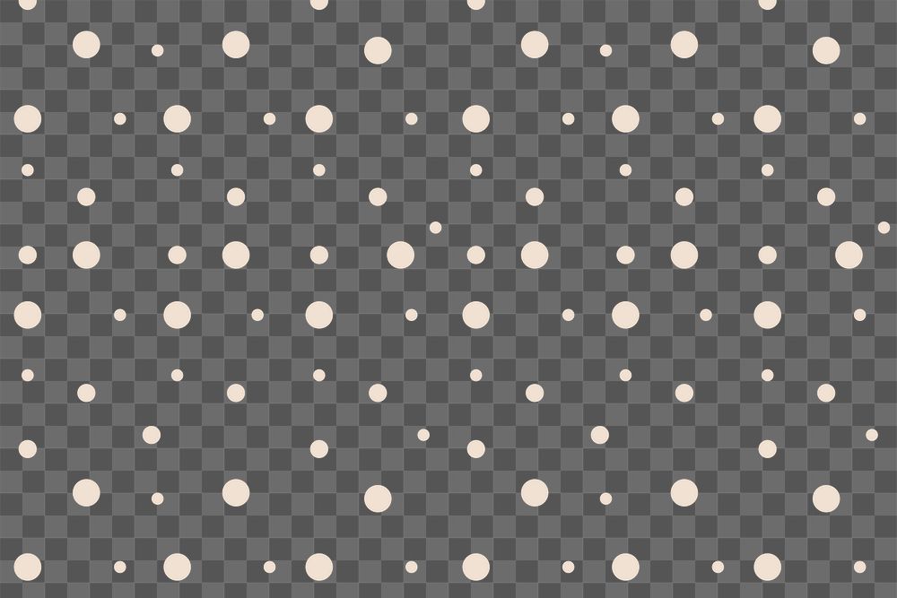Aesthetic pattern png, transparent background, beige polka dot