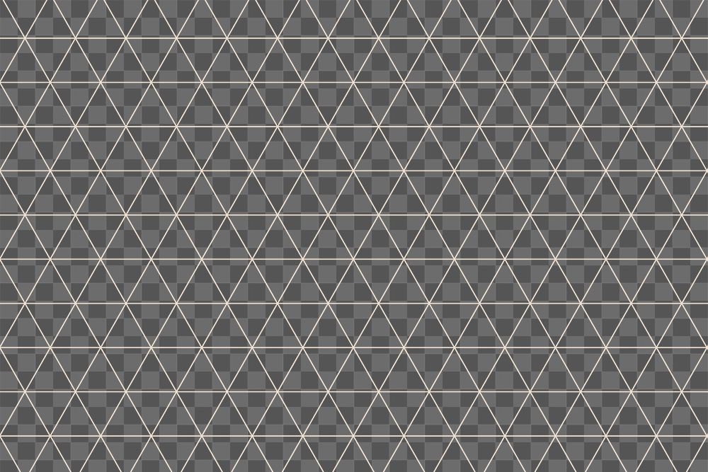 Geometric png pattern, transparent background, beige triangle