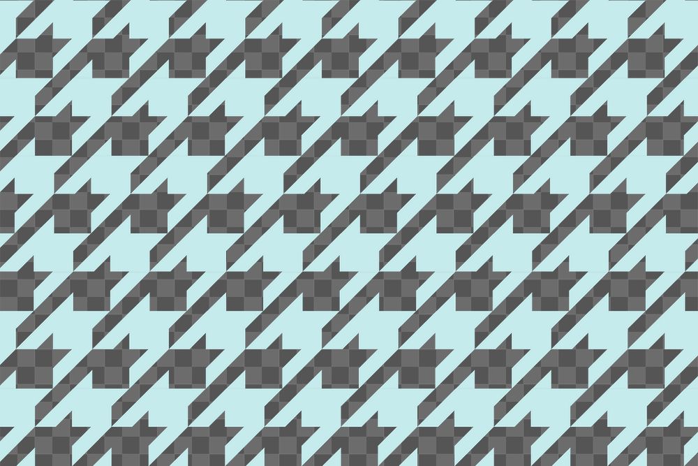 Blue fabric png pattern, transparent background, blue geometric design
