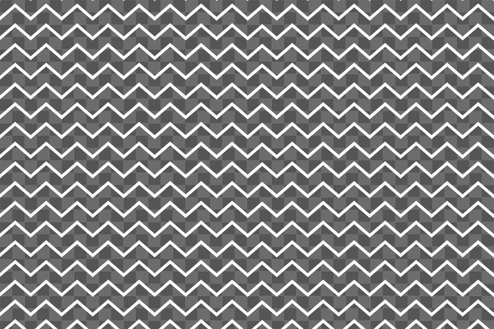 Chevron png pattern, transparent background, white abstract design