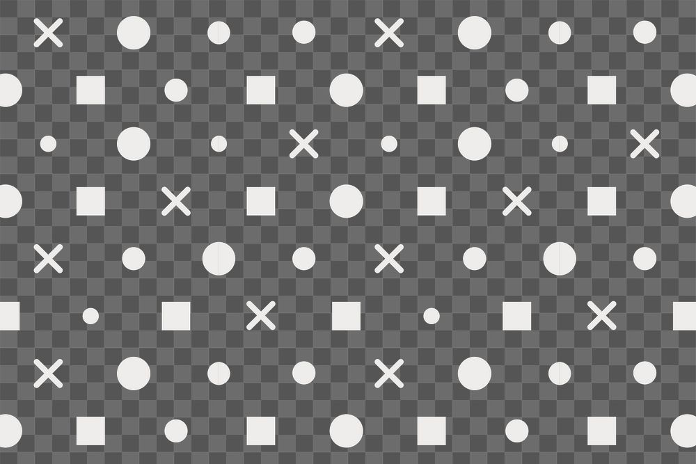 Geometric pattern png, transparent background, abstract design