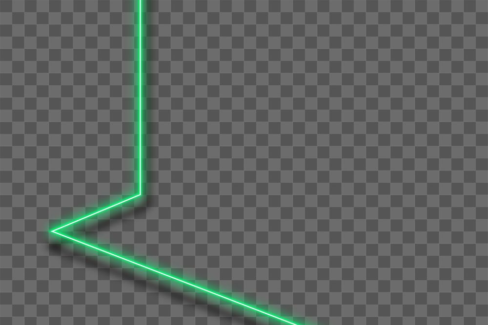 Neon green line background design element