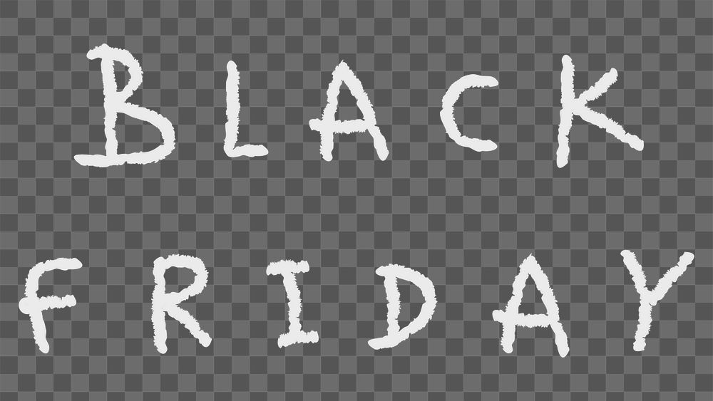 Black Friday typography design element
