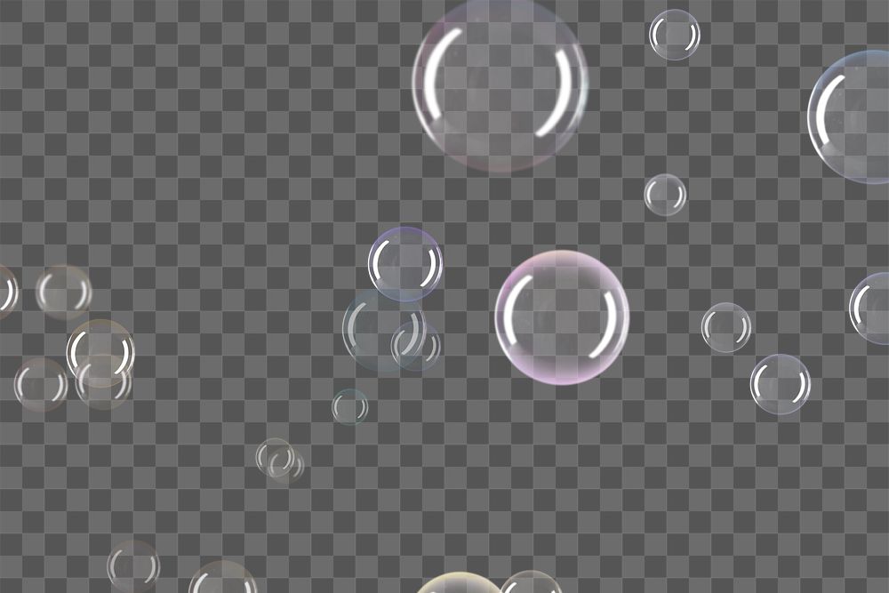Png clear bubble pattern background 