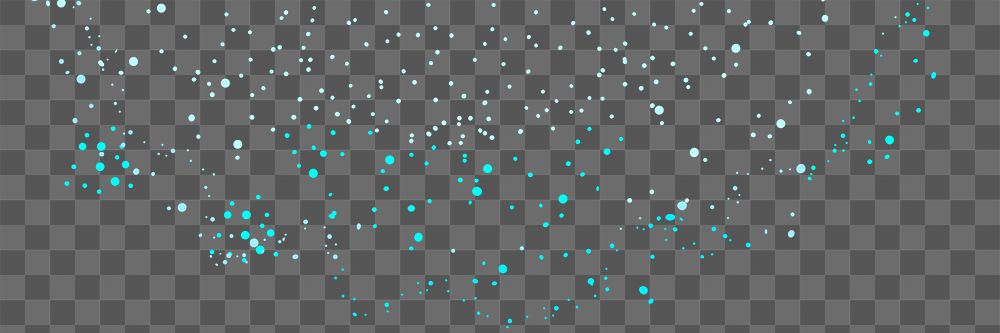 Technology particle dots png digital dark background