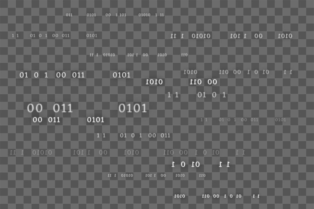 Binary code pattern png big data analytics