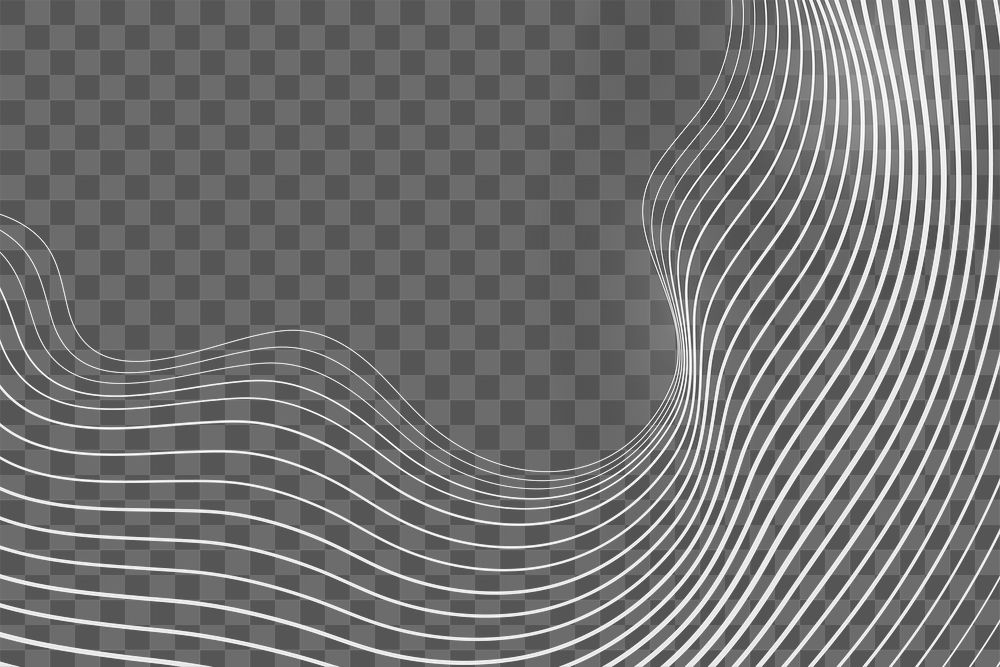 Digital abstract wave pattern png | Premium PNG - rawpixel