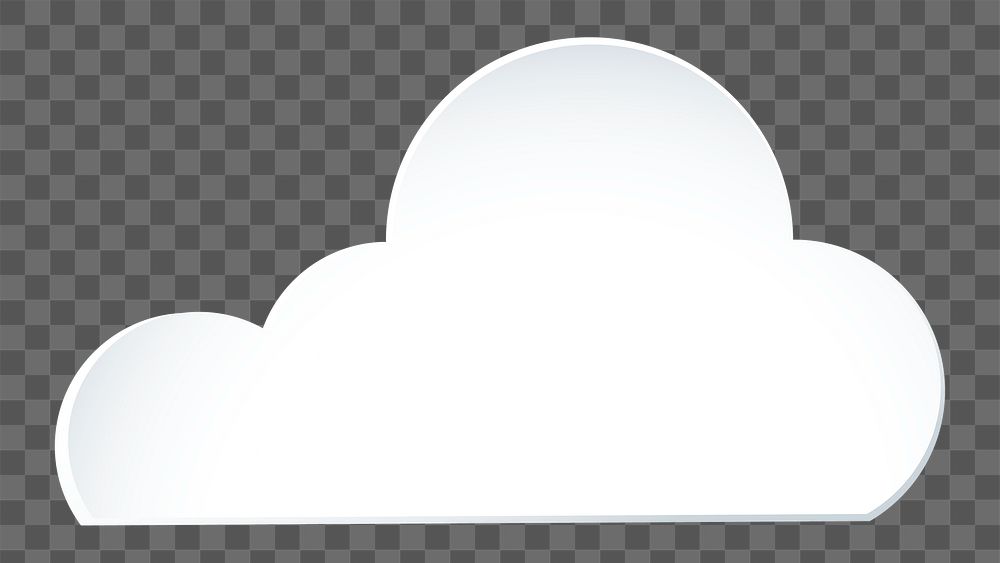 Cloud png sticker collage, 3d transparent clipart