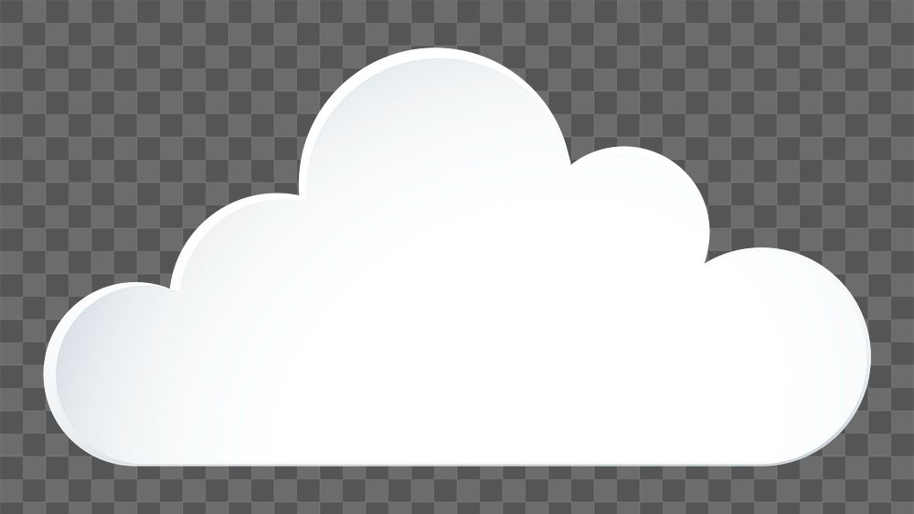 Cloud png sticker collage, 3d transparent clipart