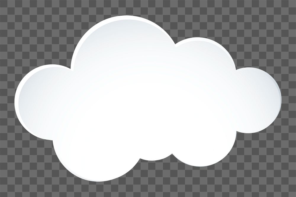 Cloud png sticker collage, 3d transparent clipart