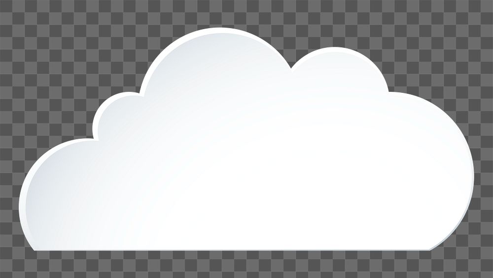 Cloud png sticker collage, 3d transparent clipart