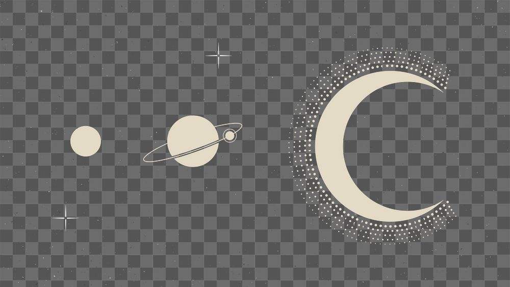 Celestial png background, beige aesthetic galaxy illustration transparent design
