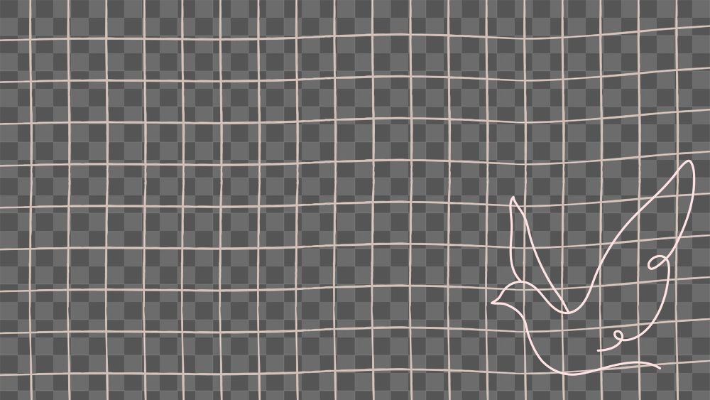 Png bird grid background, transparent design