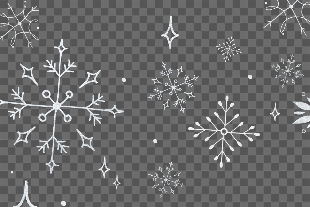 Snowflake  png, transparent Christmas background, winter holidays illustration