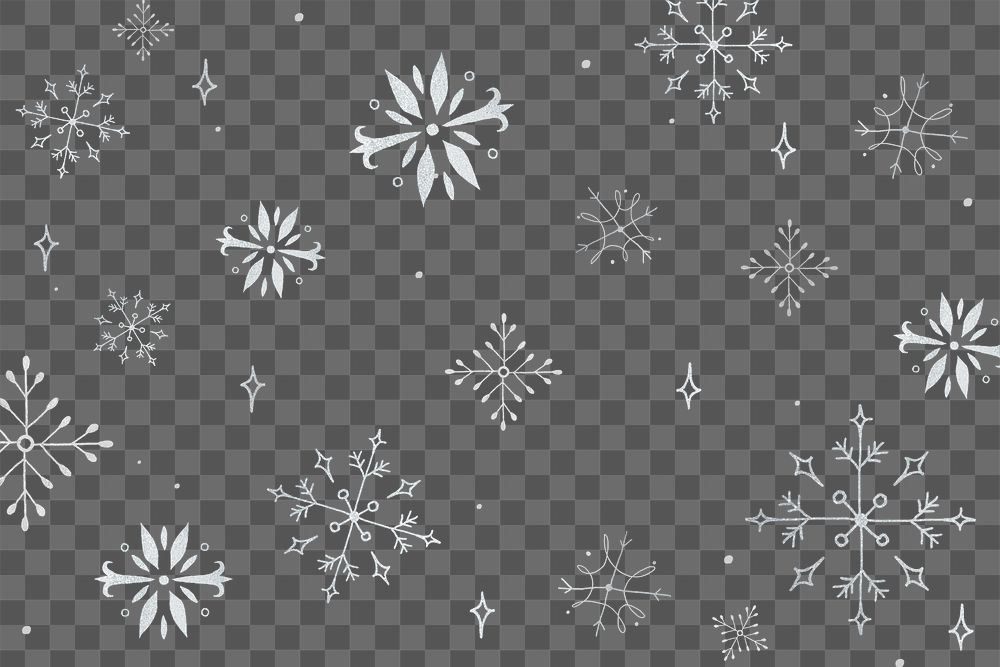 Snowflake  png, transparent Christmas background, winter holidays illustration