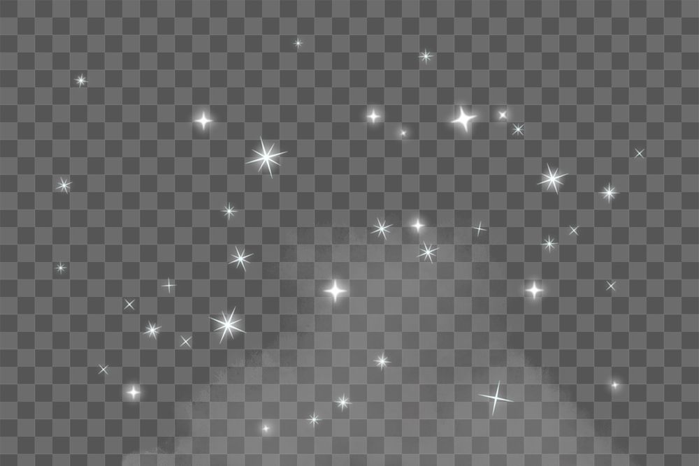 Sparkles overlay png, festive glittering designs on transparent background