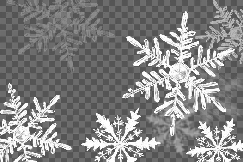 Snowflake png design element