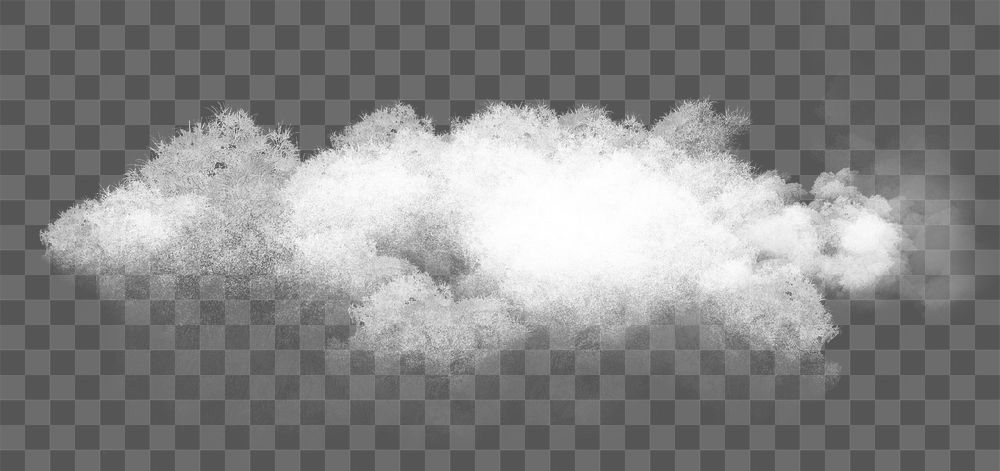 White cloud png design element