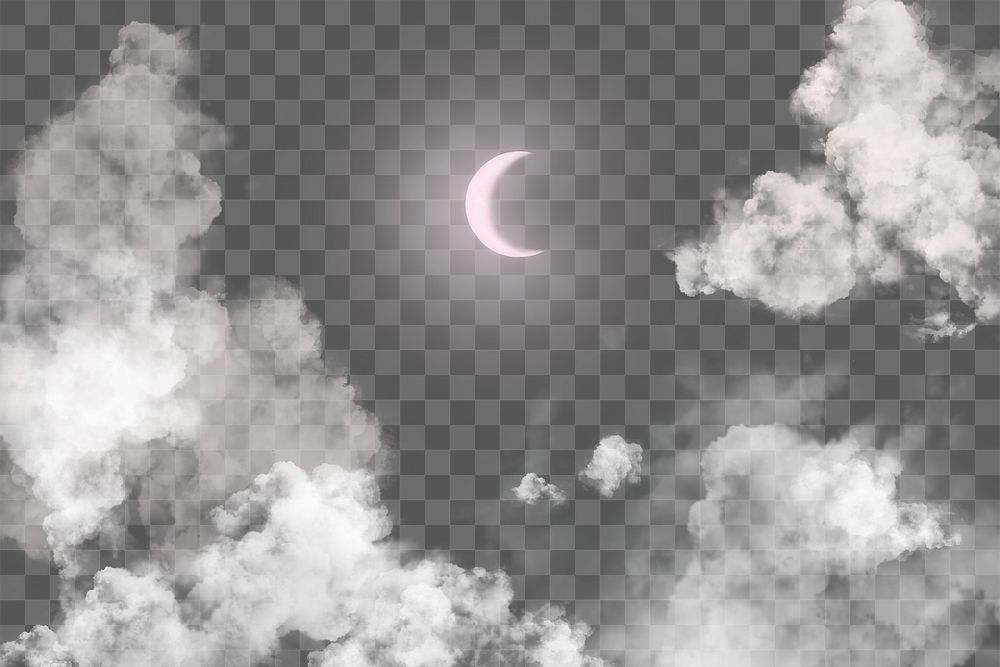 Crescent moon png transparent background