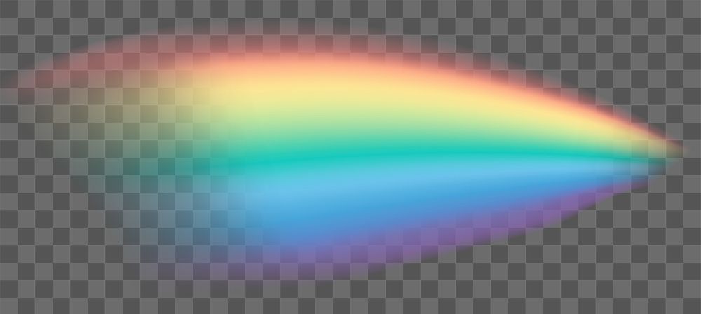 Png rainbow light design element