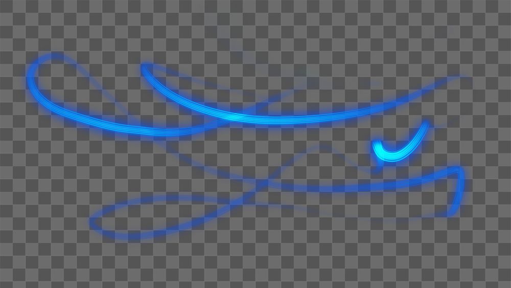 Png light streak design element 