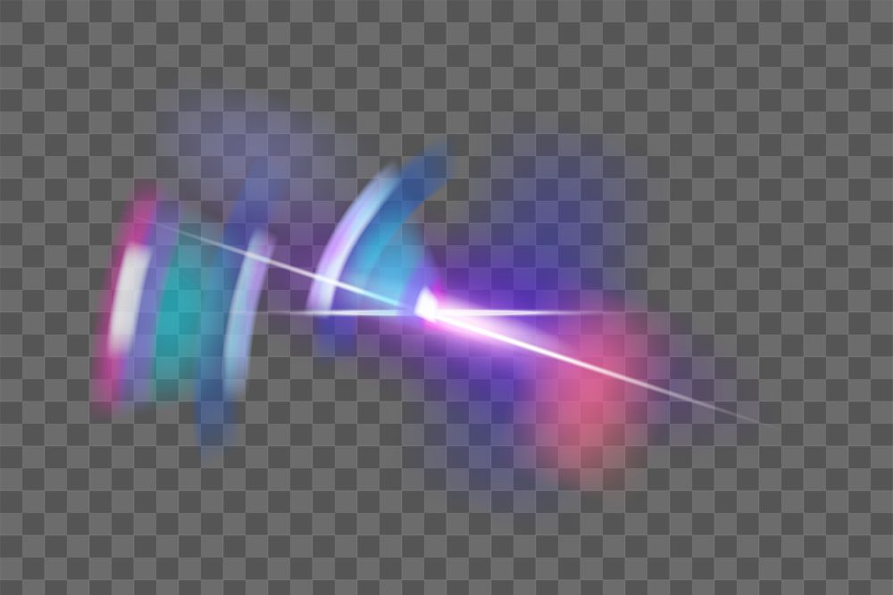 Png purple lens flare spectrum ghost design element