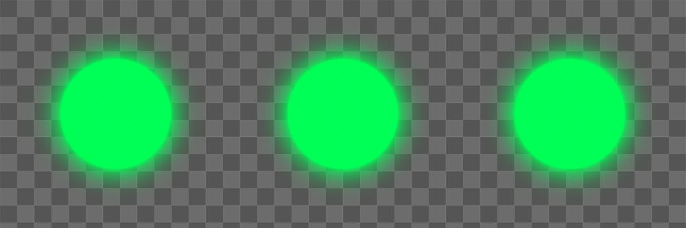 Png loading green dots icon for technology device