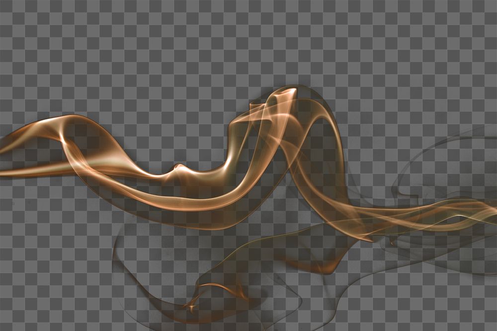 Smoke png background texture, gold abstract design
